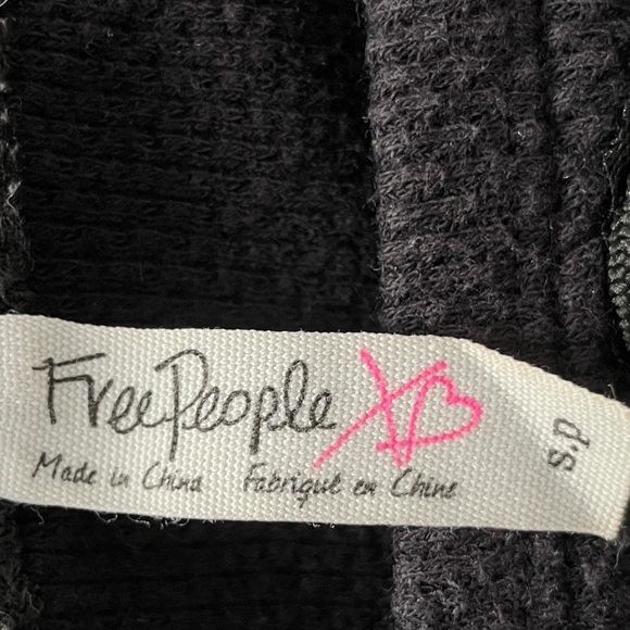 Free People Black Thermal Long-Sleeve Top - Picture 5 of 5